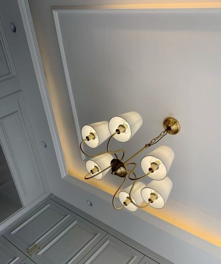 ثريا نحاسية لغرفة المعيشة وغرف - مراجعة Interior Design Gold وسعره