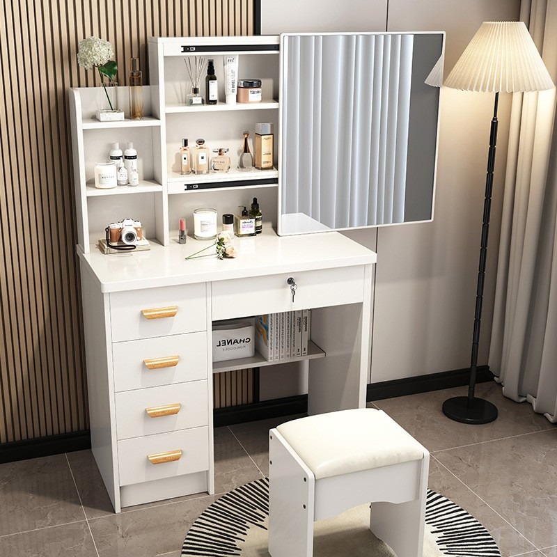 طاولة زينة بتصميم عصري وجمالي  - مراجعة Interior Design White And Wood وسعره