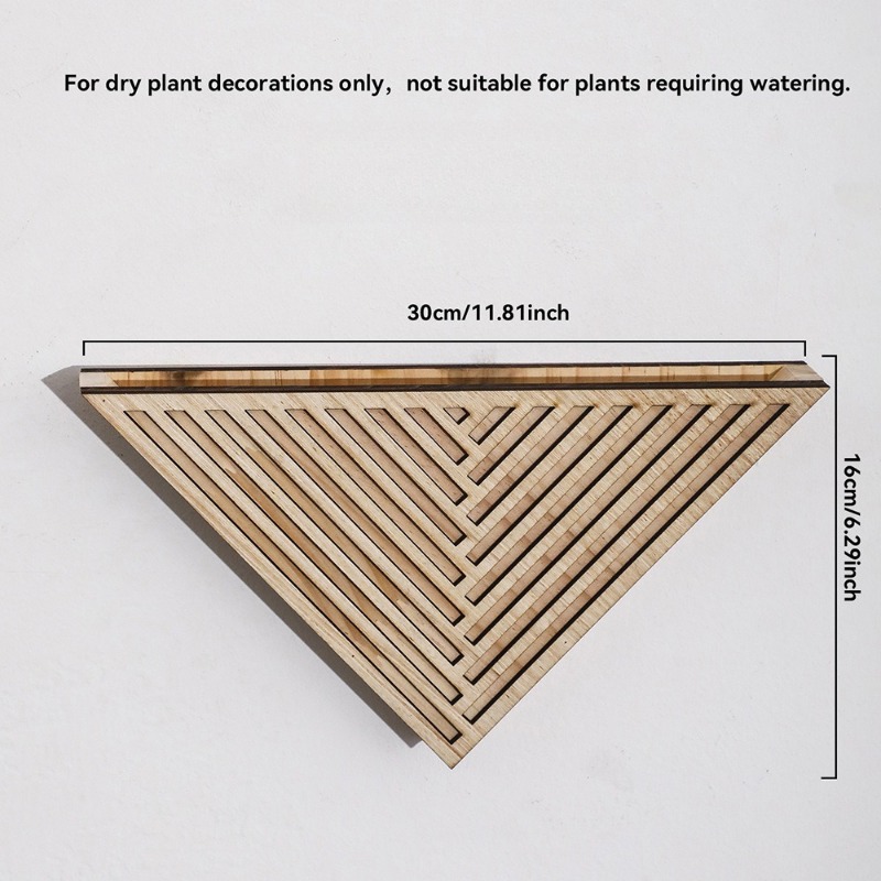 رف جداري خشبي خفيف الوزن بتصمي - مراجعة Geometric Shelf Triangle وسعره